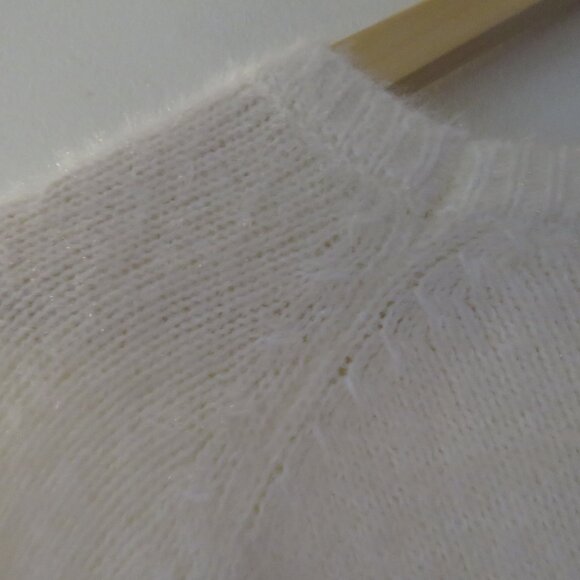 Z SUPPLY Alexa Eyelash Sweater in Vanilla Ice Neutral Lounge Soft - Size L - Picture 12 of 15